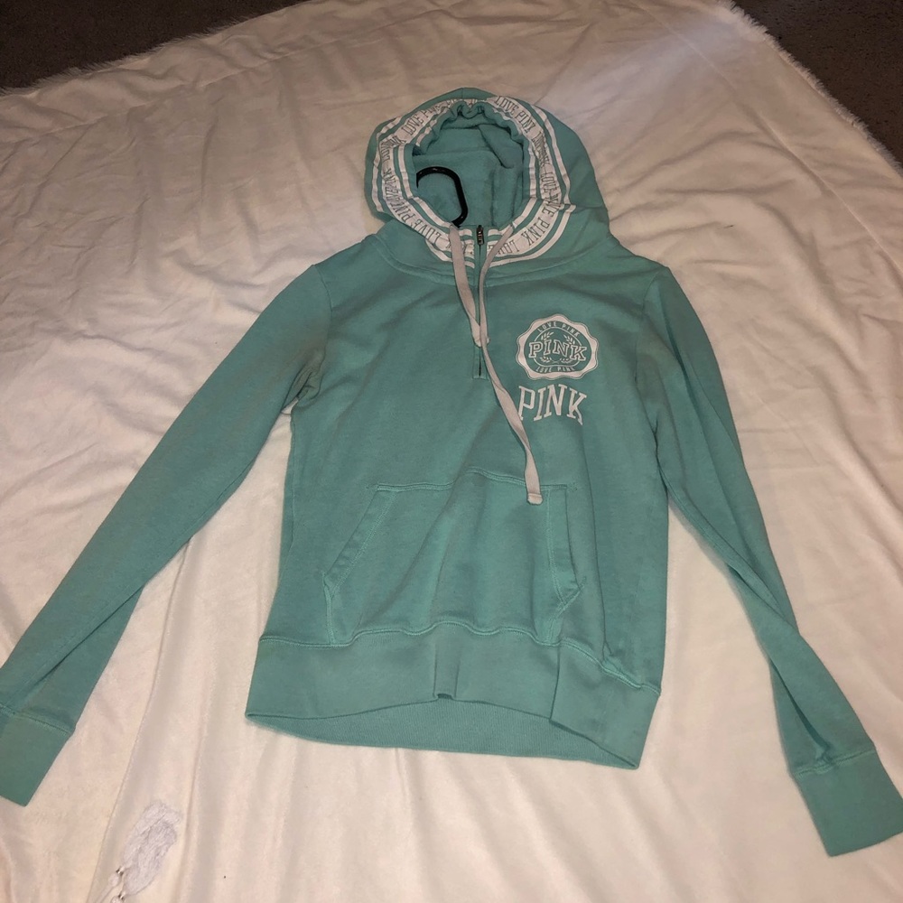 Blue Victoria Secret sweatshirt